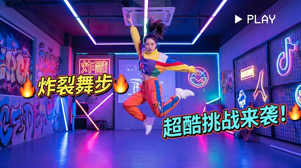 困困兔短视频挑战-炸裂舞步